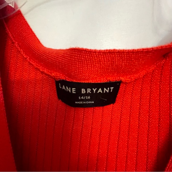 Lane Bryant Vibrant Red Knit Sweater Dress - Picture 6 of 6